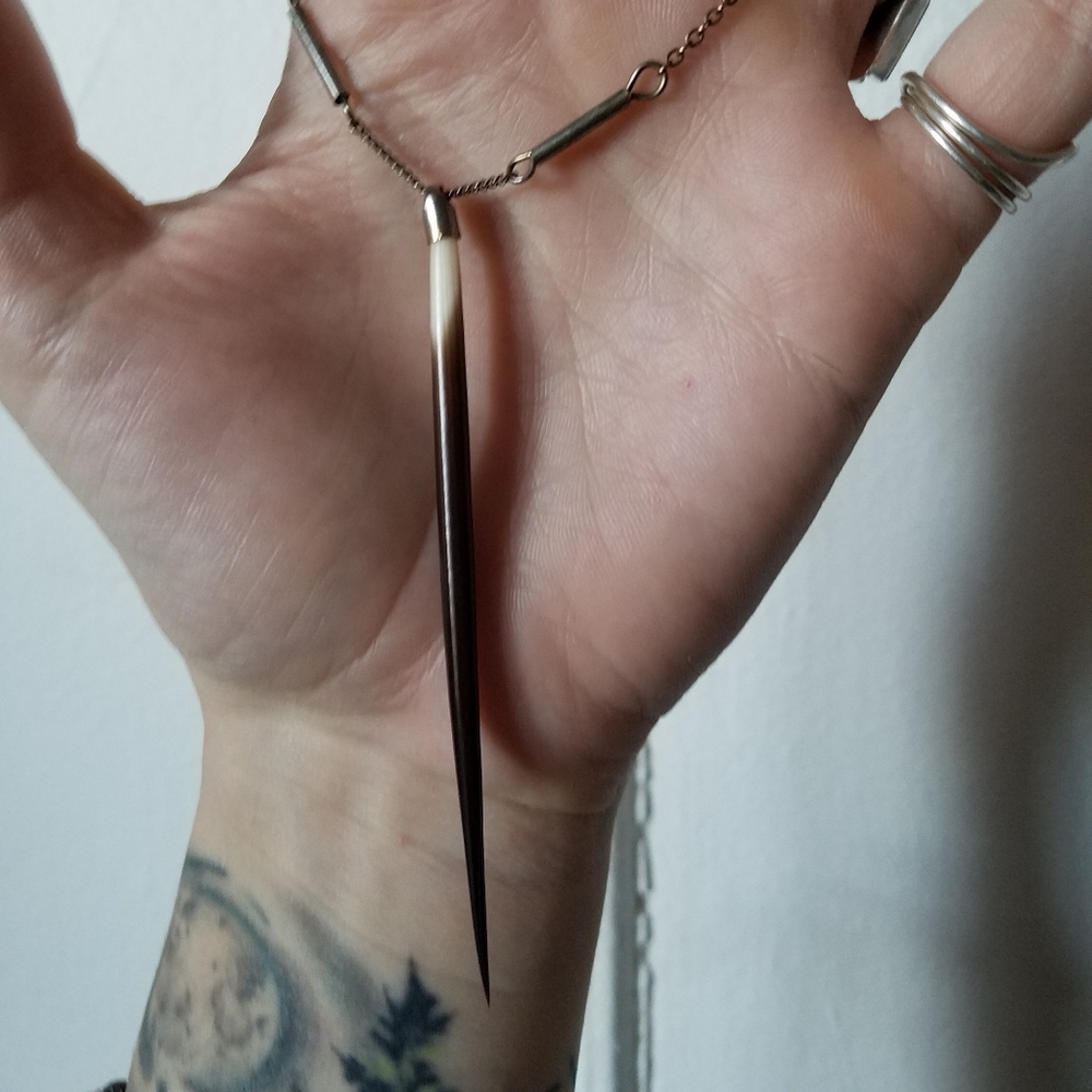 Elegant Simple Porcupine Needle Necklace